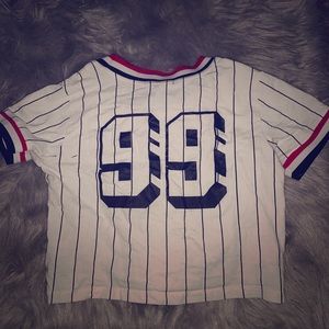 NYC striped crop top